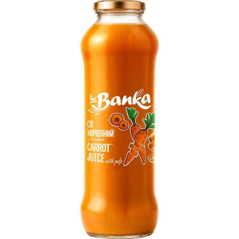 СІК МОРКВЯНИЙ НАТУРАЛЬНИЙ ТМ «The Banka» 1л